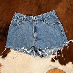 Vintage Levi 550 Cropped Shorts